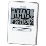 SEIKO radio digital metallic table clock SQ699W
