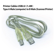 Printer Cables USB2.0 Type A Male (computer) to B Male (Printer) 1.4M