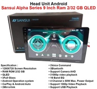 Android 9inch Sansui Qled Ram 2GB/32GB Voice Command
