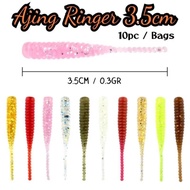 Softlure Ajing Ringer 35mm contents 10pc Soft Plastic Ajing Lure