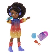 Mattel Karma’s World Singing Doll Set with Accessories & Collectible Record, Sings 2 Songs, Brown Ha