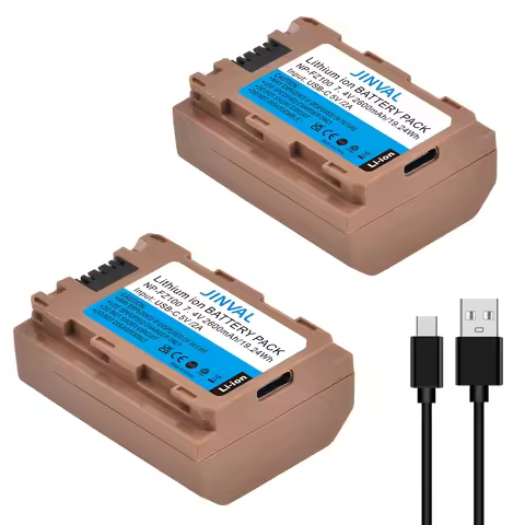 NP-FZ100 Type-C Direct Charge Camera Battery 2600mAh Rechargeable Li-ion Battery for Sony A7 III, A7