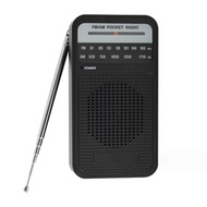 [Weloves] Portable Full AM FM Radio Pocket Weather Radio Compact Portable Walkman