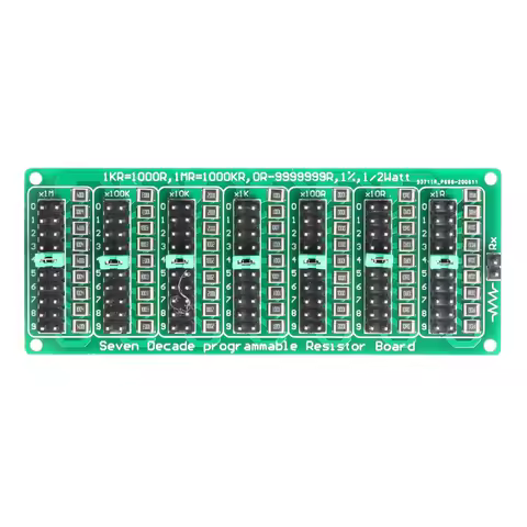 Seven Step Accuracy Programmable Resistance Accuracy 1R 1/2 Watt Programmable Seven Decade Resistor 