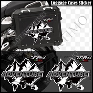 For Benelli TRK502X TRK 502X 502 X Adventure Motorcycle Trunk Luggage Cases Box Panniers Aluminium Top Side Stickers Decal