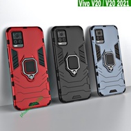 Vivo V20 / V20 2021 / V23e shockproof Iron Man Iring premium case with back support for watching mov
