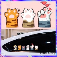 Hl Cat Car Sticker Cat Claw Car Decoration Car Sticker Cartoon Cat Motorcycle Decoration Cute Cat De