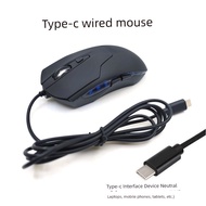 mouse mouse wireless Komputer riba tetikus jenis-c berwayar, tablet, telefon Android, mod dwi-kilat,