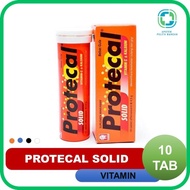 Protecal Solid Vitamin C &amp; Calcium Effervescent [4.5 g x 10 Tablet]