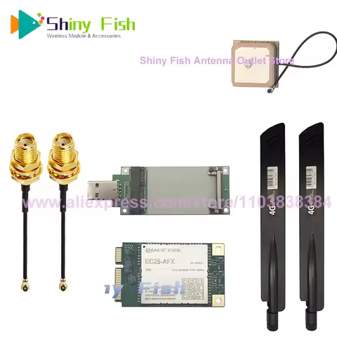 Quectel EC25-AFX PCIE CAT4 Module MINI-PCIe 4G LTE Modem with 4G Antenna kit EC25