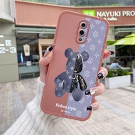 JIUMOO เคสสำหรับ OPPO Reno 10x Zoom Reno Aceเคสโทรศัพท์แฟชั่นลายการ์ตูนหมีกลไกบางเคสนิ่มกันกระแทกเคสซิลิโคนคลุมทั้งหมดเคสกล้อง Angel Eye