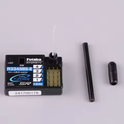 FUTABA R334SBS-E T-FHSS SR Receiver 7PX Short Antenna Version Vehicle Dual Leaf Cargo Remote Control