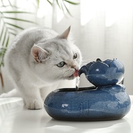 New Cat Water Fountain Cat Ceramic Water Fountain Pet Drinking Fountain Electric Water Dispenser Pet