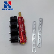 LPG/CNG Kereta Penukaran Minyak-ke-Gas AC Merah Gas Cecair Unit Rel Suntikan Kit Aksesori Kereta Gas