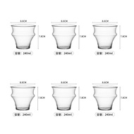 แก้วกาแฟ Borosilicate ทนความร้อนสูง แก้วกาแฟ Latte แก้วกาแฟ White Australian แก้วกาแฟ Dirty แก้วกาแฟ