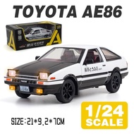 LEO 1:24 INITIAL D AE86 alloy model diecast car for kids toys for boys toys for kids cars toys hot s