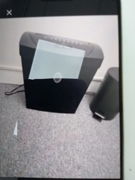 Black Paper Shredder with Bin