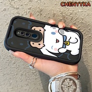CHENYYKA Casing Hp Untuk OPPO F11 OPPO A9 2019 OPPO A9x Case Casing Hp pola Cinnamoroll kuromi lucu