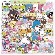 50pcs Mix Kitty melody stickers 50 Sheets Sanrio Graffiti stickers Collection Decorative stickers Wa