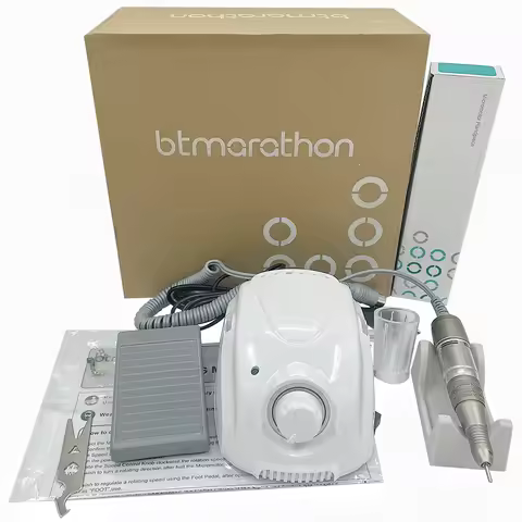 65W Electric Nail Drill BT Marathon Champion-3 Micromotor Control Box DC30V 35000RPM H200 Handle Mil