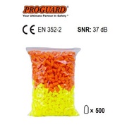 PROGUARD Refill Foam Earplugs - SNR: 37dB Bulk 500pcs | FEP-03D-Refill