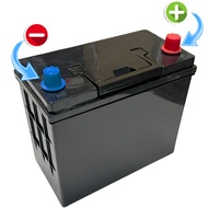 Battery Box กล่องเปล่า Diy ใส่แบตลิเธียม Lifepo 4 แบต 22 Ah.ZTT 43184 ขั้วลอย ขั้ว + (สีแดง) เป็น L