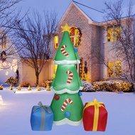 6 FT Christmas Inflatables Tree Decorations, Blow Up Yard Decoration Clearance with LED Lights Built-in for Holiday/Party/Yard/Garden