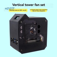 For  5 ABS Mini Tower Fan Kit JST 4 Pin Port Fan Kit with 0.96 Inch OLED Display Kit