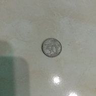 Uang 50 rupiah 1999 (Lu beli lu agak miring)