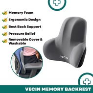 Lumbar Support Back Cushion Pressure Relief Car Seat Pillow Office Chair Ergonomic Memory Foam Backb