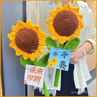 Finished Products Inspirational Knitting Flower Ceremony Gifts Bouquet to Win the Kui Feel Sunflower