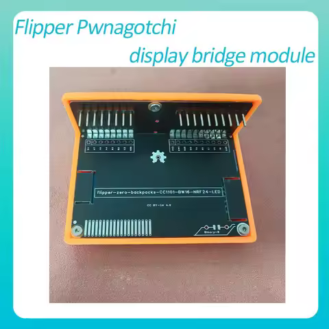 【ESP32】This Flipper Pwnagotchi display bridge module is a modification game accessory for the Flippe