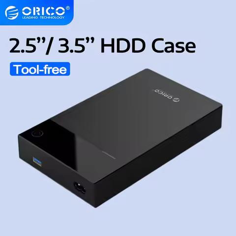 ORICO 3.5 Inch HDD Case Bulit-in Power 12V Portable SATA to USB 3.0 Hard Drive Enclosure Adapter for