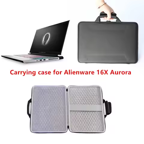 Portable Hard EVA Shell Travel Carrying Case for Alienware 16X Aurora AREA-51 Gaming Laptop Bag Hand
