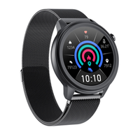 #N/A - E80智慧體溫手錶ECG+PPG心電心率血壓血氧資訊提醒多運動手環（黑鋼）#Q901021702