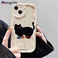 Polka Dots Black Cat Phone Case For Redmi 13 4G A3 Turbo 3 13C 12C 12 K70 K60 Pro K70E K60E A1 A2 A1