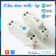 Aptomat-63A cầu dao thông minh wifi thống kê điện năng tiêu thụ điều khiển từ xa qua điện thoại