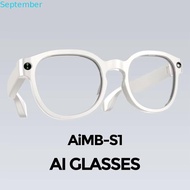 SEPTEMBER AI Smart Glasses, 2 in 1 AIMB-S1 Smart AI Glasses, Augmented Reality Real-time Translation