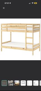 大約5月取。IKEA 兒童碌架床 木雙層床