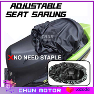 Seat Sarung Motor / Ganti Seat Cover Kusyen (TAK PAYAH STAPLE) LC/AVANTIZ/SOLARIZ/EGO/Y15/MR3/RS150/