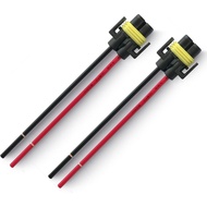 Soket Pigtail H11 H11 H9 H8 880 881 Penyesuai Nilon Wanita Penyambung Abah-abah Pendawaian untuk Lam