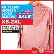 [CLEARANCE SALE] T Shirt Lengan Panjang Bundle Perempuan (Saiz : XS-2XL) Baju Lengan Panjang Bundle Perempuan