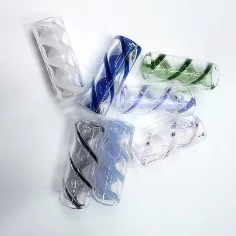 10Pcs Mini Glass Filter Drip Tips With 7 Holes Round Mouth For Herbs Tobacco Rolling Drip Thickness 