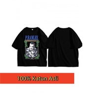 Black T-Shirt with P.Ramlee Image and Text 田P.RAMLEE 红
