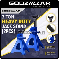 (Godziillar) 3 Ton Heavy Duty Jack Stand With Safety Lock Car Jack Jack Kereta Jek Kereta 千斤顶支架 (2pc