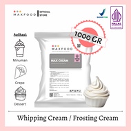 Maxfood - Whipping Cream Plain / Whipping Cream Topping Powder Plain Flavor 1Kg