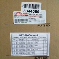 Yamaha Y15v2 Coverset Original Yamaha (Yamalube VRC) B17-F1000-YA-P1