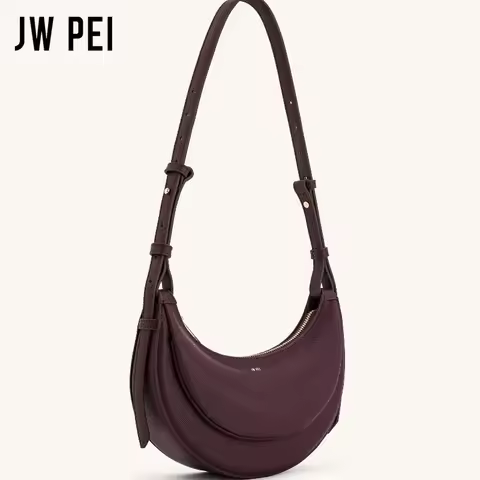 JW PEI Half-moon Handbag Niche Fashion Design High-quality Luxury Women's Crossbody Bag 2025 New Lar