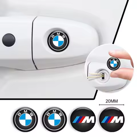 Car Emblem Lock Keyhole Decoration Protector Sticker For BMW M Power Performance F10 F31 E36 E39 E87