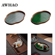 AWHAO Begonia Flower Tray Begonia Flower Glass Tray for Party Bedroom Guest Room